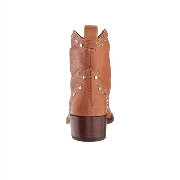 Leather Ankle Booties Dolce Vita Womens Cognac NWT - Picture 6 of 7